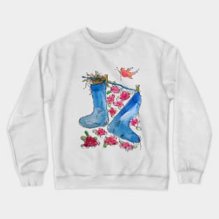 Bird Nest in Socks Crewneck Sweatshirt